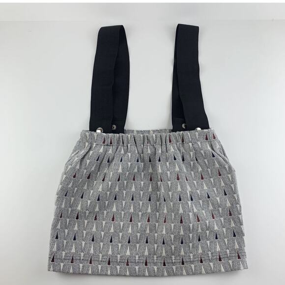 Leoca Paris Patterned Suspender Skirt Size 6 - Picture 3 of 10